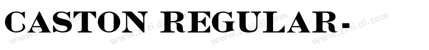 Caston Regular字体转换 Caston Regular字体转换